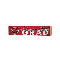 Arkansas State Red Wolves 3" x 13" Grad Block Sign