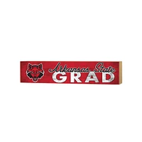 Arkansas State Red Wolves 3" x 13" Grad Block Sign