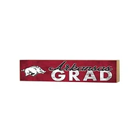 Arkansas Razorbacks 3" x 13" Grad Block Sign