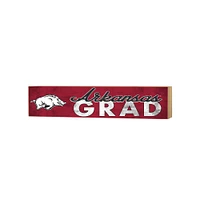 Arkansas Razorbacks 3" x 13" Grad Block Sign