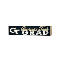 Georgia Tech Yellow Jackets 3" x 13" Grad Block Sign