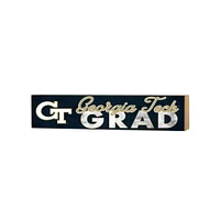 Georgia Tech Yellow Jackets 3" x 13" Grad Block Sign