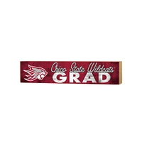 Cal State Chico Wildcats 3" x 13" Grad Block Sign