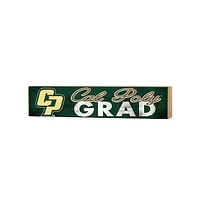 Cal Poly Mustangs 3" x 13" Grad Block Sign