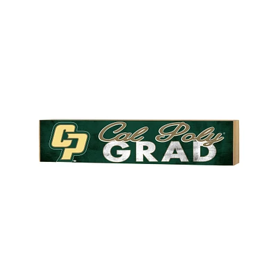 Cal Poly Mustangs 3" x 13" Grad Block Sign