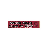 Arkansas Razorbacks 3" x 13" Proud Grad Class of 2025 Block Sign