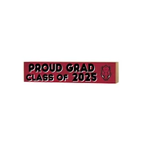 Arkansas Razorbacks 3" x 13" Proud Grad Class of 2025 Block Sign