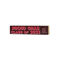 Brown Bears 3" x 13" Proud Grad Class of 2025 Block Sign