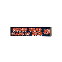 Auburn Tigers 3" x 13" Proud Grad Class of 2025 Block Sign