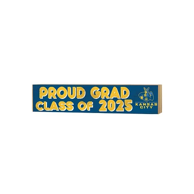 UMKC Kangaroos 3" x 13" Proud Grad Class of 2025 Block Sign