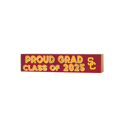 USC Trojans 3" x 13" Proud Grad Class of 2025 Block Sign