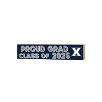 Xavier Musketeers 3" x 13" Proud Grad Class of 2025 Block Sign