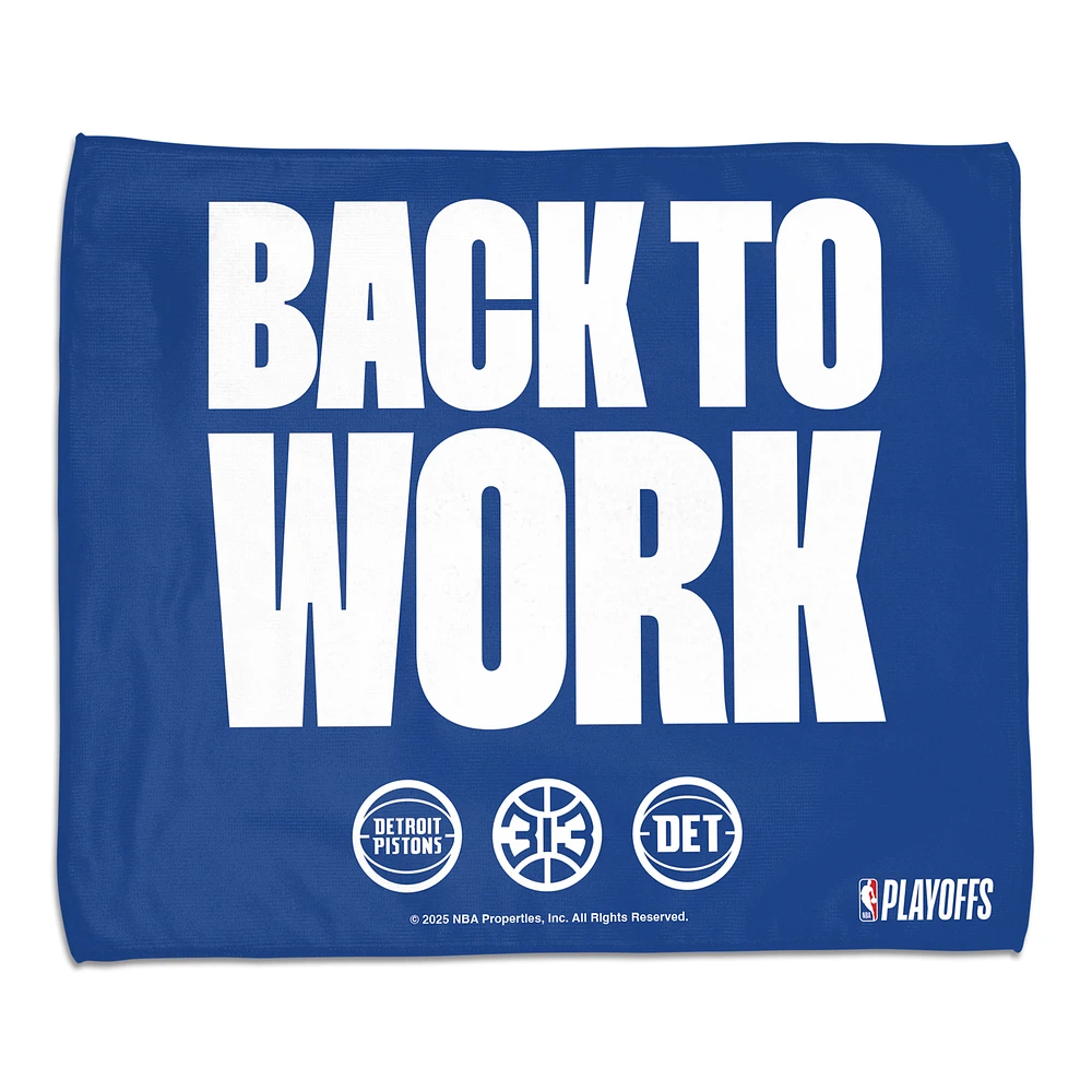 WinCraft Detroit Pistons 2025 NBA Playoffs 15" x 18" Rally Towel