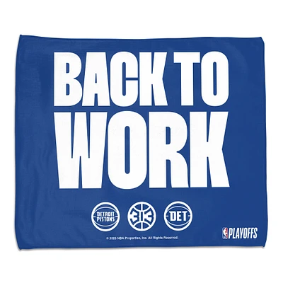 WinCraft Detroit Pistons 2025 NBA Playoffs 15" x 18" Rally Towel