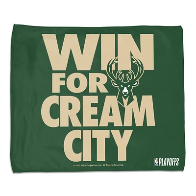 WinCraft Milwaukee Bucks 2025 NBA Playoffs 15" x 18" Rally Towel