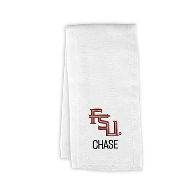 Infant Chad & Jake Florida State Seminoles Personalized Burp Cloth