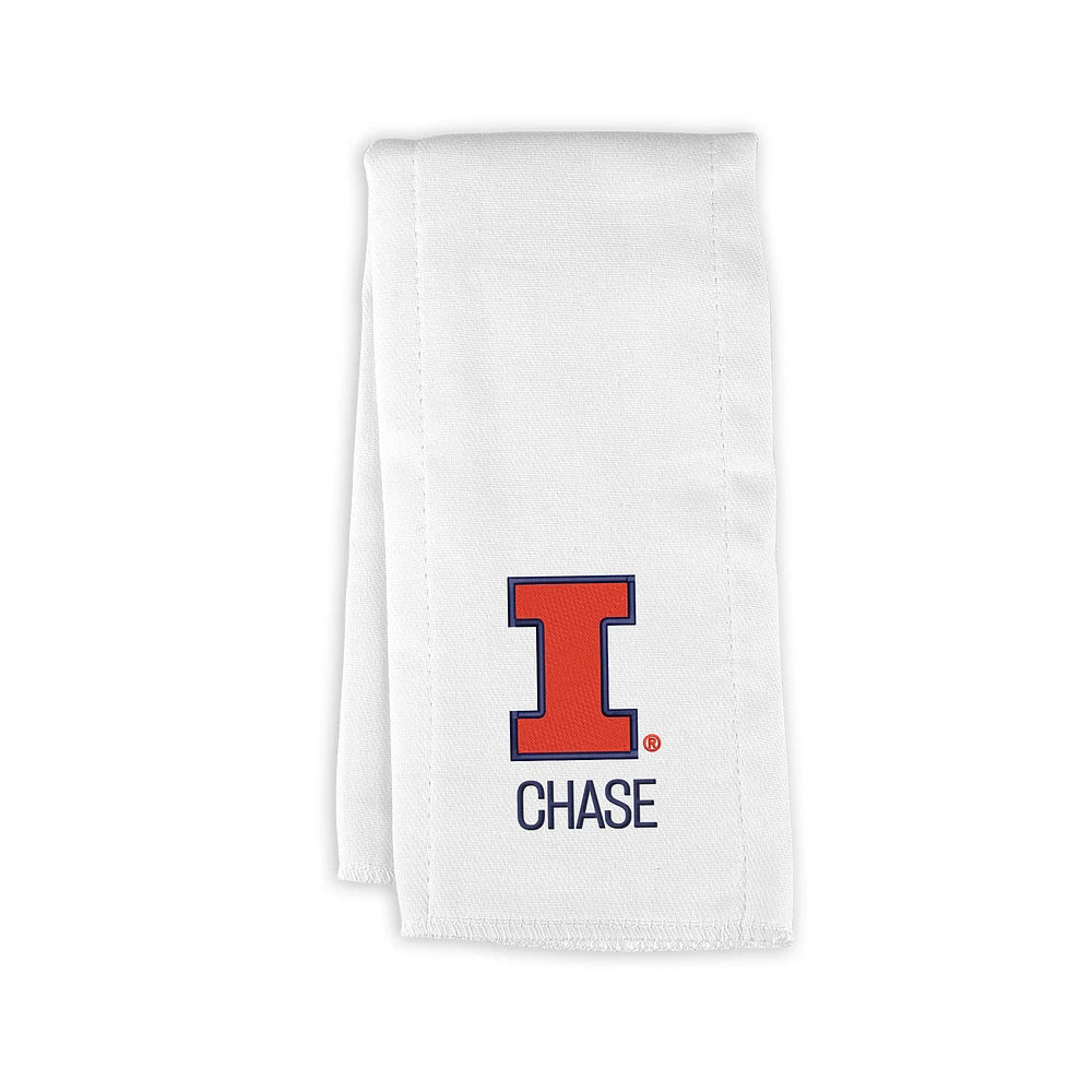 Infant Chad & Jake Illinois Fighting Illini Personalized Burp Cloth