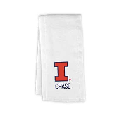 Infant Chad & Jake Illinois Fighting Illini Personalized Burp Cloth