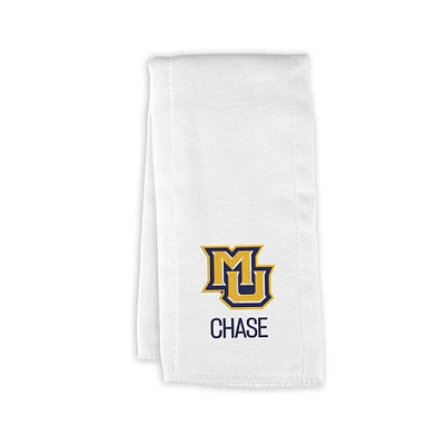 Infant Chad & Jake Marquette Golden Eagles Personalized Burp Cloth