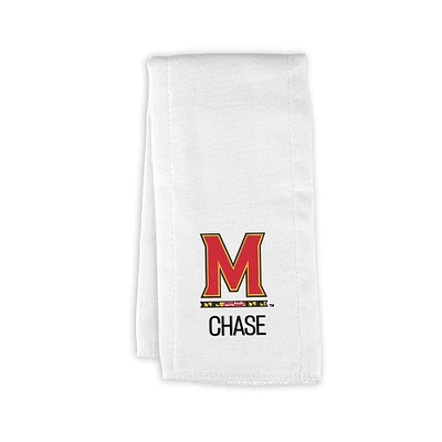 Infant Chad & Jake Maryland Terrapins Personalized Burp Cloth