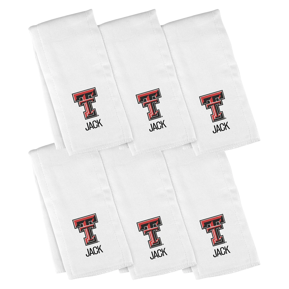 Infant Chad & Jake Texas Tech Red Raiders Six-Piece Personalized Burp Cloth Set