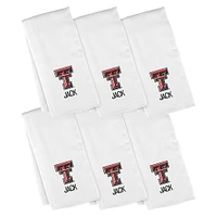 Infant Chad & Jake  Texas Tech Red Raiders Six-Piece Personalized Burp Cloth Set