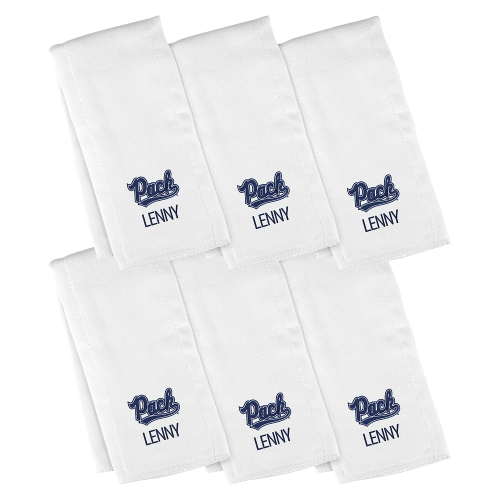 Infant Chad & Jake Nevada Wolf Pack Six-Piece Personalized Burp Cloth Set