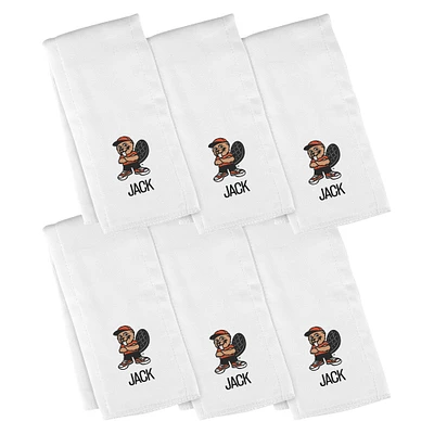 Infant Chad & Jake Oregon State Beavers Six-Piece Personalized Burp Cloth Set