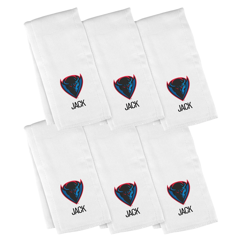 Infant Chad & Jake DePaul Blue Demons Six-Piece Personalized Burp Cloth Set