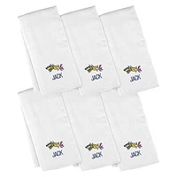 Infant Chad & Jake  Drexel Dragons Six-Piece Personalized Burp Cloth Set