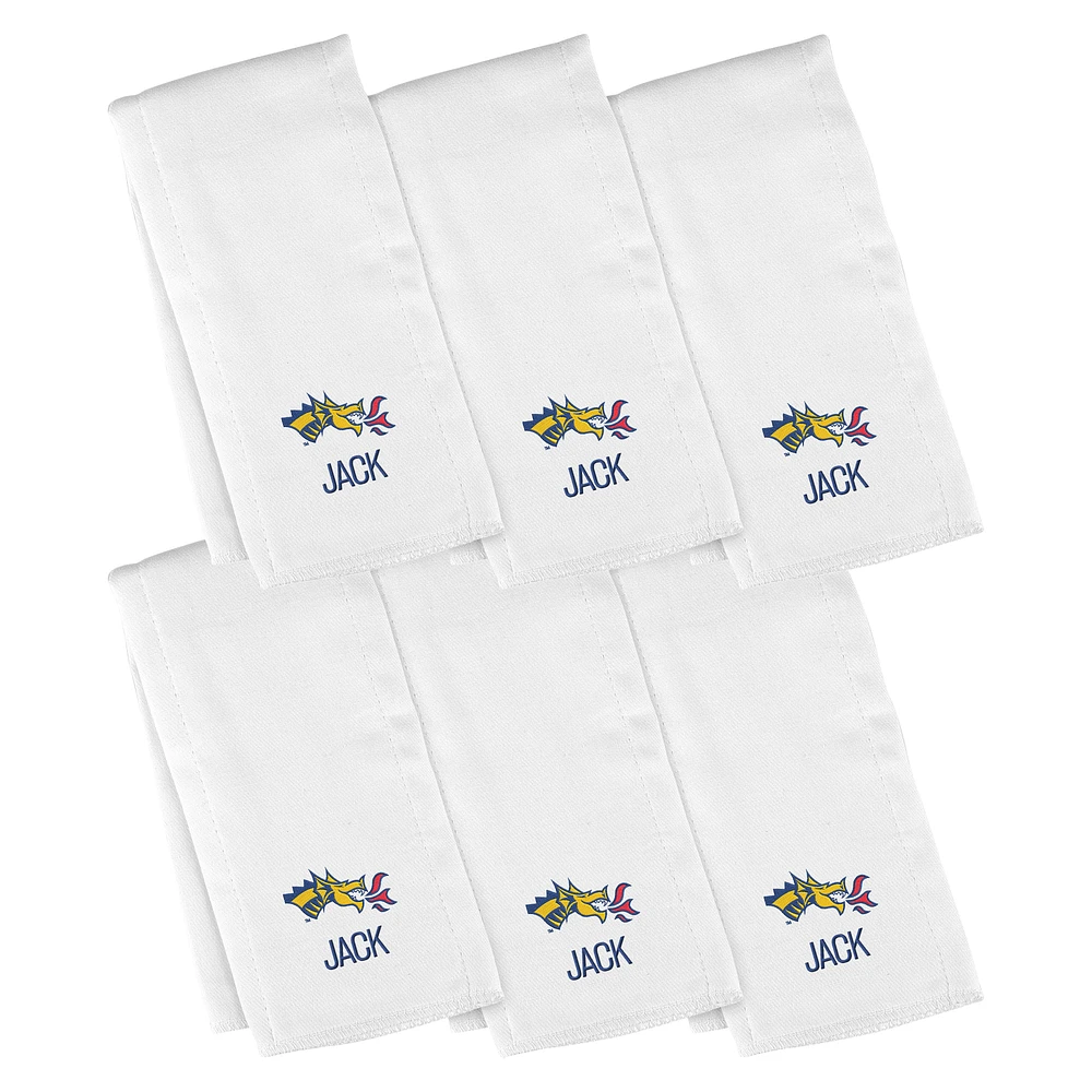 Infant Chad & Jake Drexel Dragons Six-Piece Personalized Burp Cloth Set