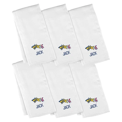 Infant Chad & Jake  Drexel Dragons Six-Piece Personalized Burp Cloth Set
