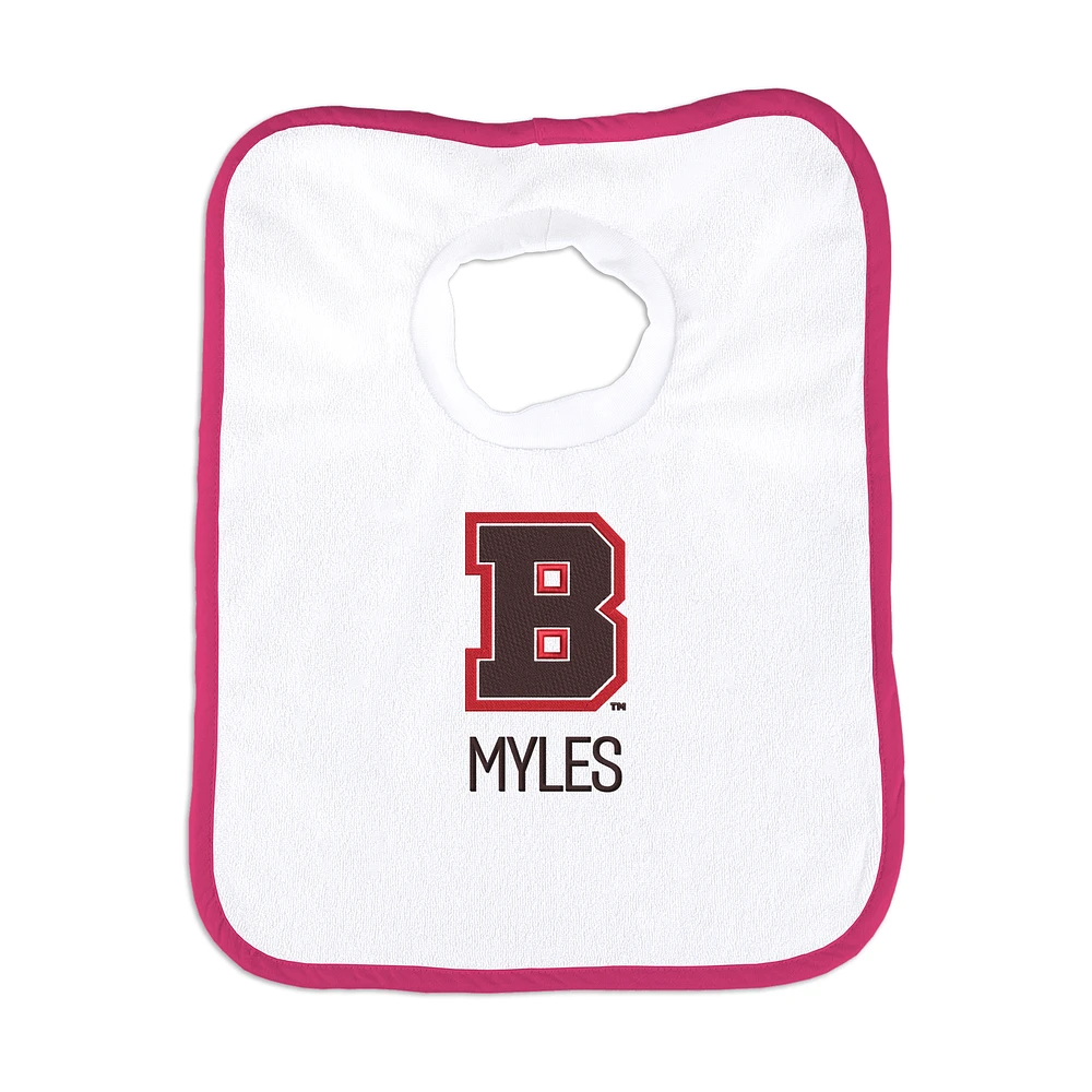 Infant Chad & Jake Brown Bears Personalized Pullover Bib