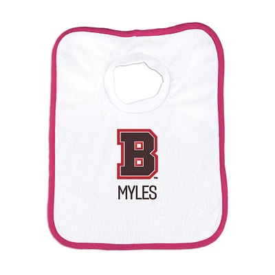 Infant Chad & Jake Brown Bears Personalized Pullover Bib