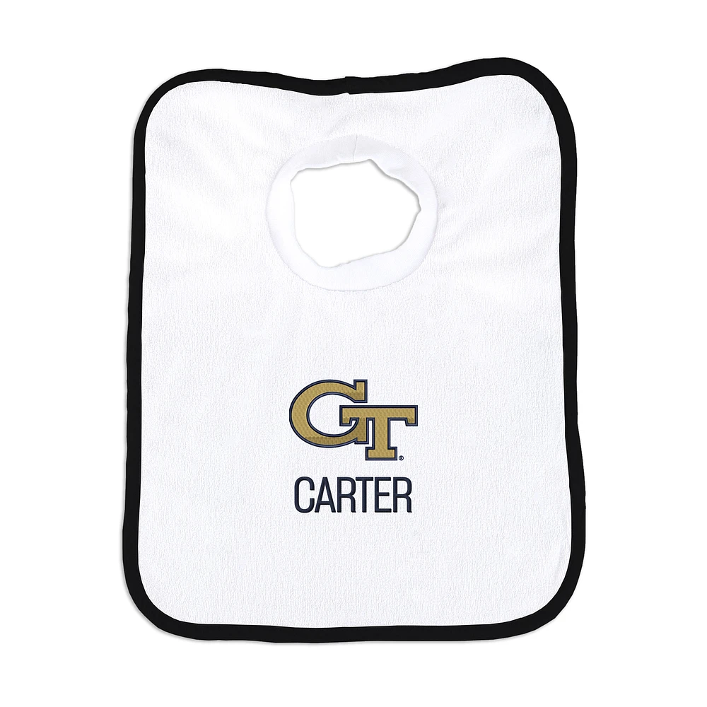 Infant Chad & Jake Georgia Tech Yellow Jackets Personalized Pullover Bib