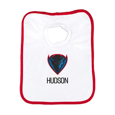 Infant Chad & Jake DePaul Blue Demons Personalized Pullover Bib