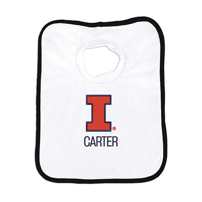 Infant Chad & Jake Illinois Fighting Illini Personalized Pullover Bib