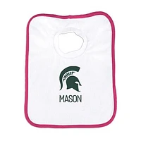 Infant Chad & Jake Michigan State Spartans Personalized Pullover Bib