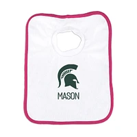 Infant Chad & Jake Michigan State Spartans Personalized Pullover Bib