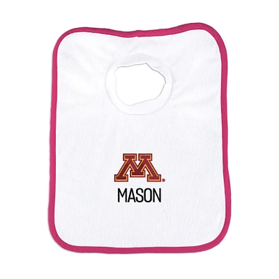 Infant Chad & Jake Minnesota Golden Gophers Personalized Pullover Bib