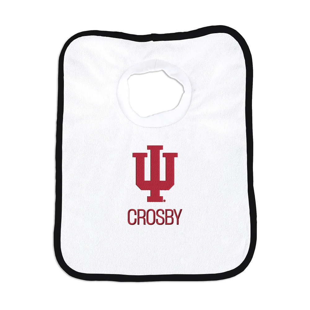 Infant Chad & Jake Indiana Hoosiers Personalized Pullover Bib