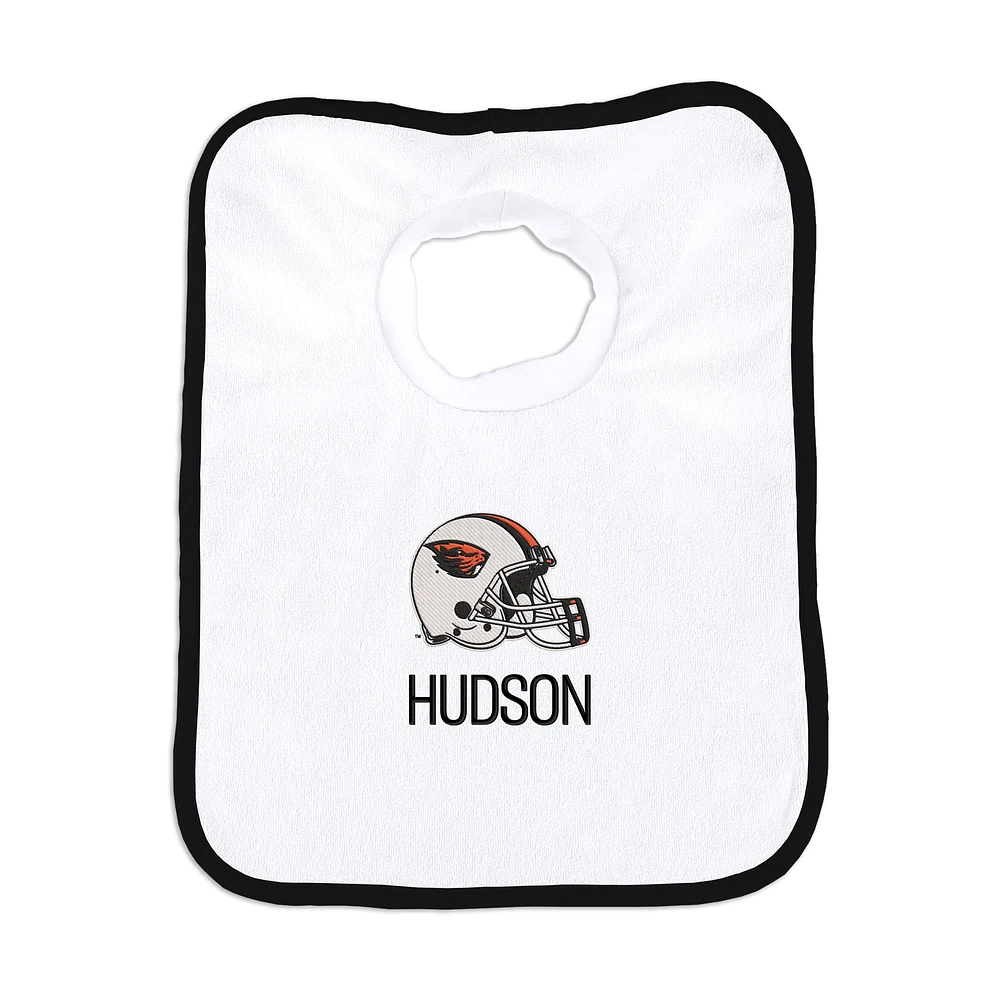Infant Chad & Jake Oregon State Beavers Personalized Pullover Bib
