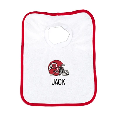 Infant Chad & Jake Utah Utes Personalized Pullover Bib