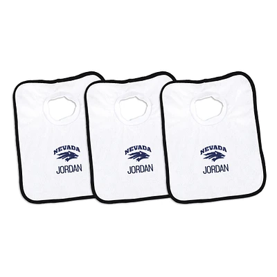 Infant Chad & Jake Nevada Wolf Pack Personalized 3-Pack Pullover Bib Set