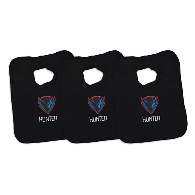 Infant Chad & Jake DePaul Blue Demons Personalized 3-Pack Pullover Bib Set