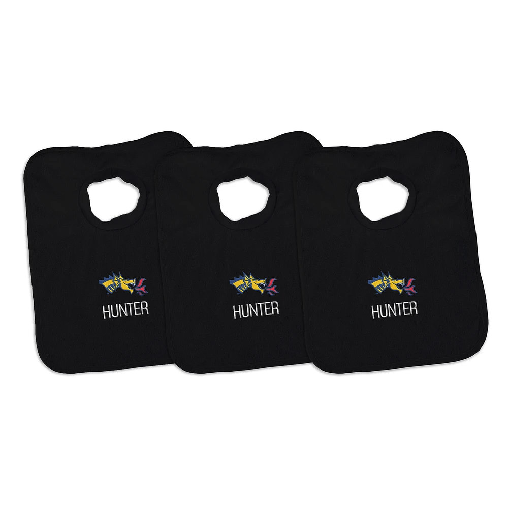 Infant Chad & Jake Drexel Dragons Personalized 3-Pack Pullover Bib Set