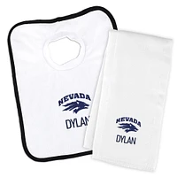 Infant Chad & Jake Nevada Wolf Pack Personalized Pullover Bib & Burp Cloth Set
