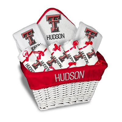 Infant Chad & Jake  Texas Tech Red Raiders Nine-Piece Personalized Large Gift Basket