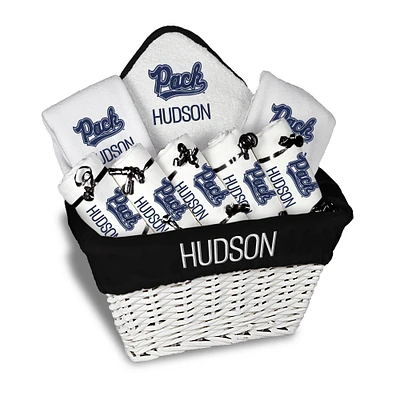 Infant Chad & Jake  Nevada Wolf Pack Nine-Piece Personalized Large Gift Basket