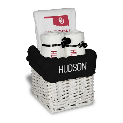 Infant Chad & Jake Oklahoma Sooners Four-Piece Personalized Small Gift Basket